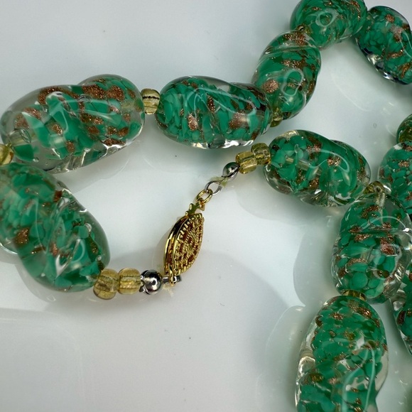 Venetian Rare Glass Necklace - Picture 2 of 5